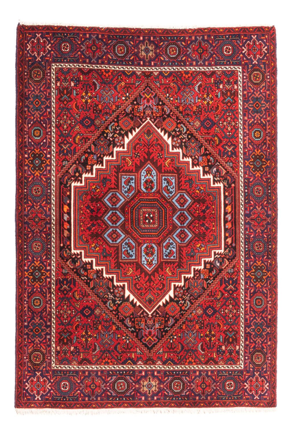 Alfombra persa - Nómada - 150 x 101 cm - rojo