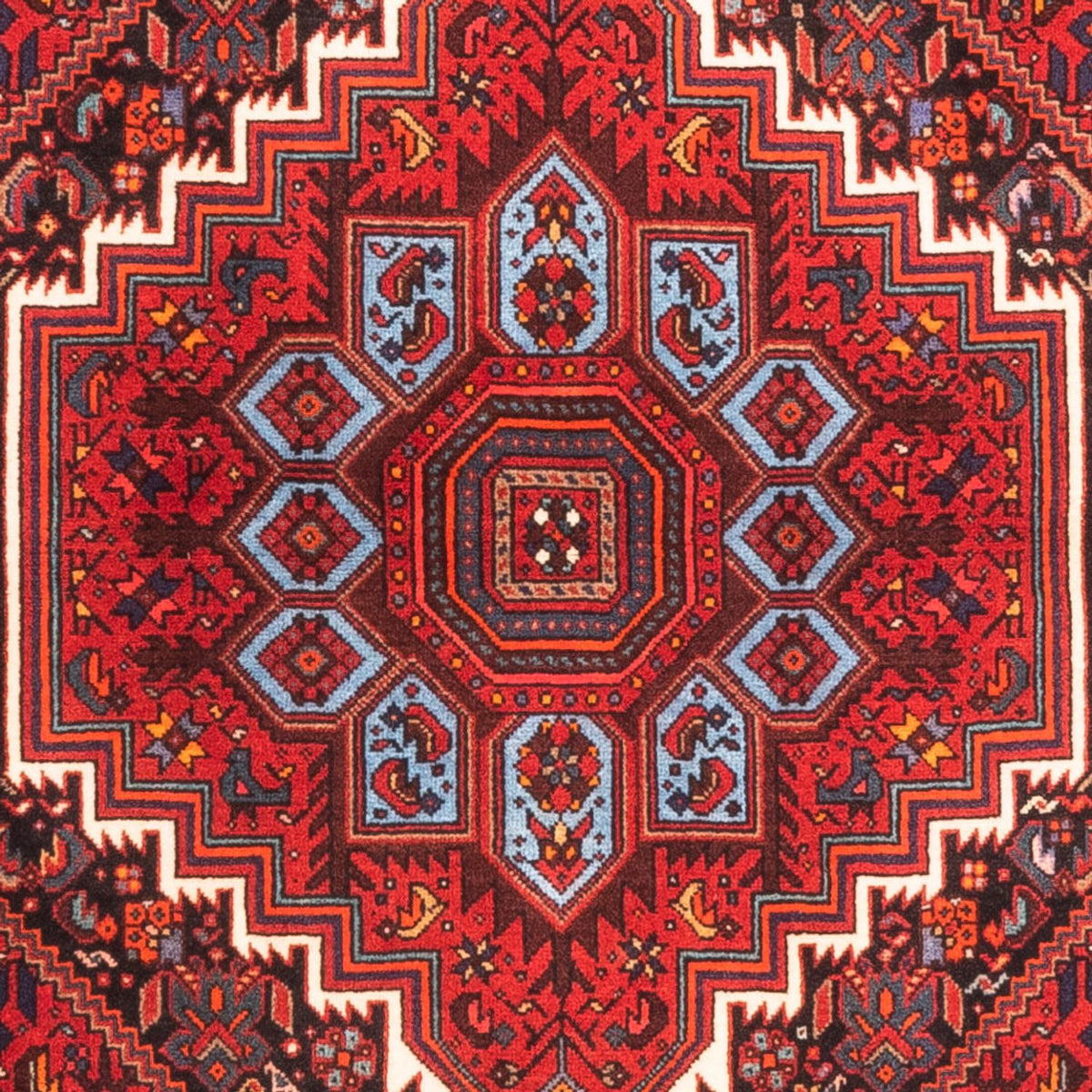 Alfombra persa - Nómada - 150 x 101 cm - rojo