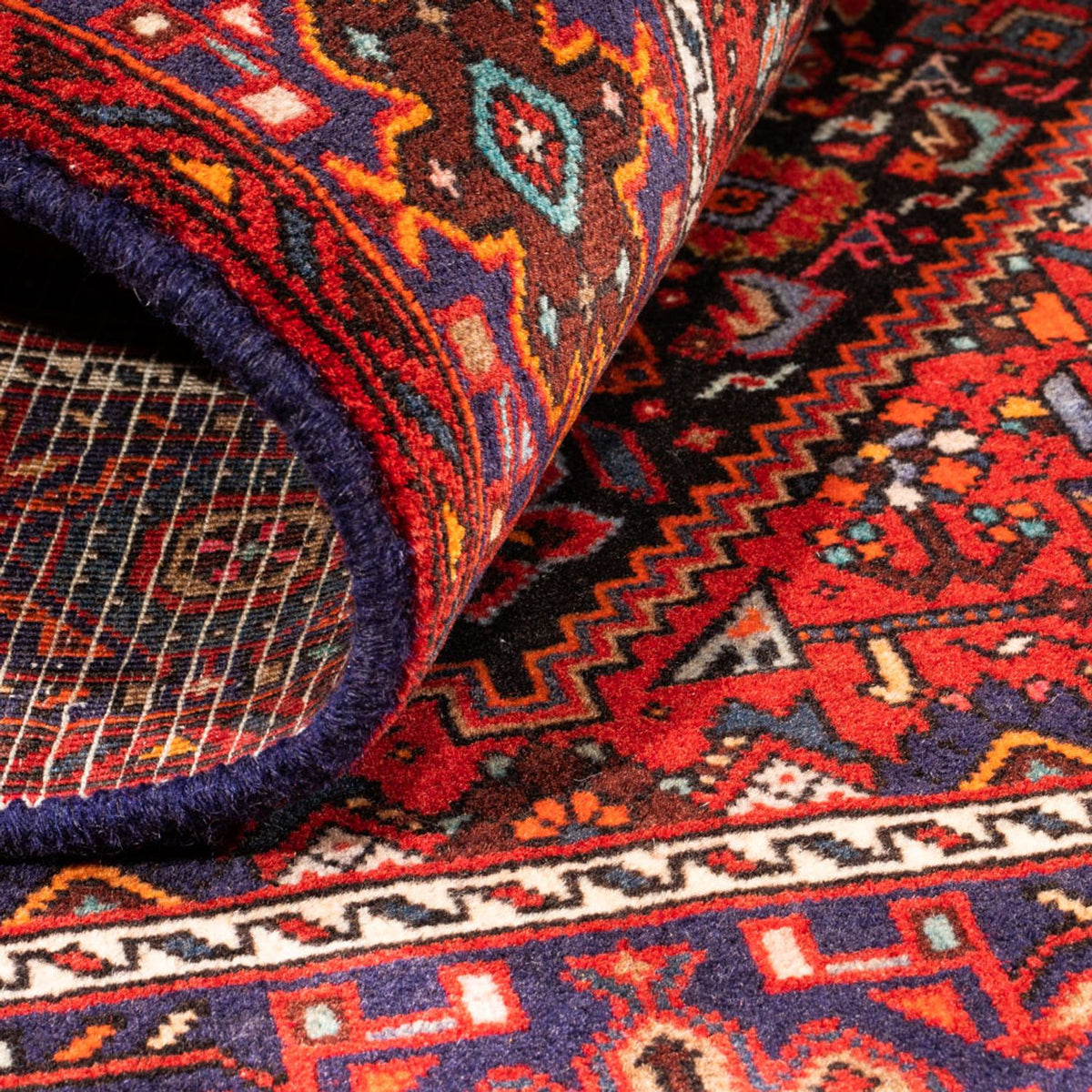 Alfombra persa - Nómada - 150 x 101 cm - rojo