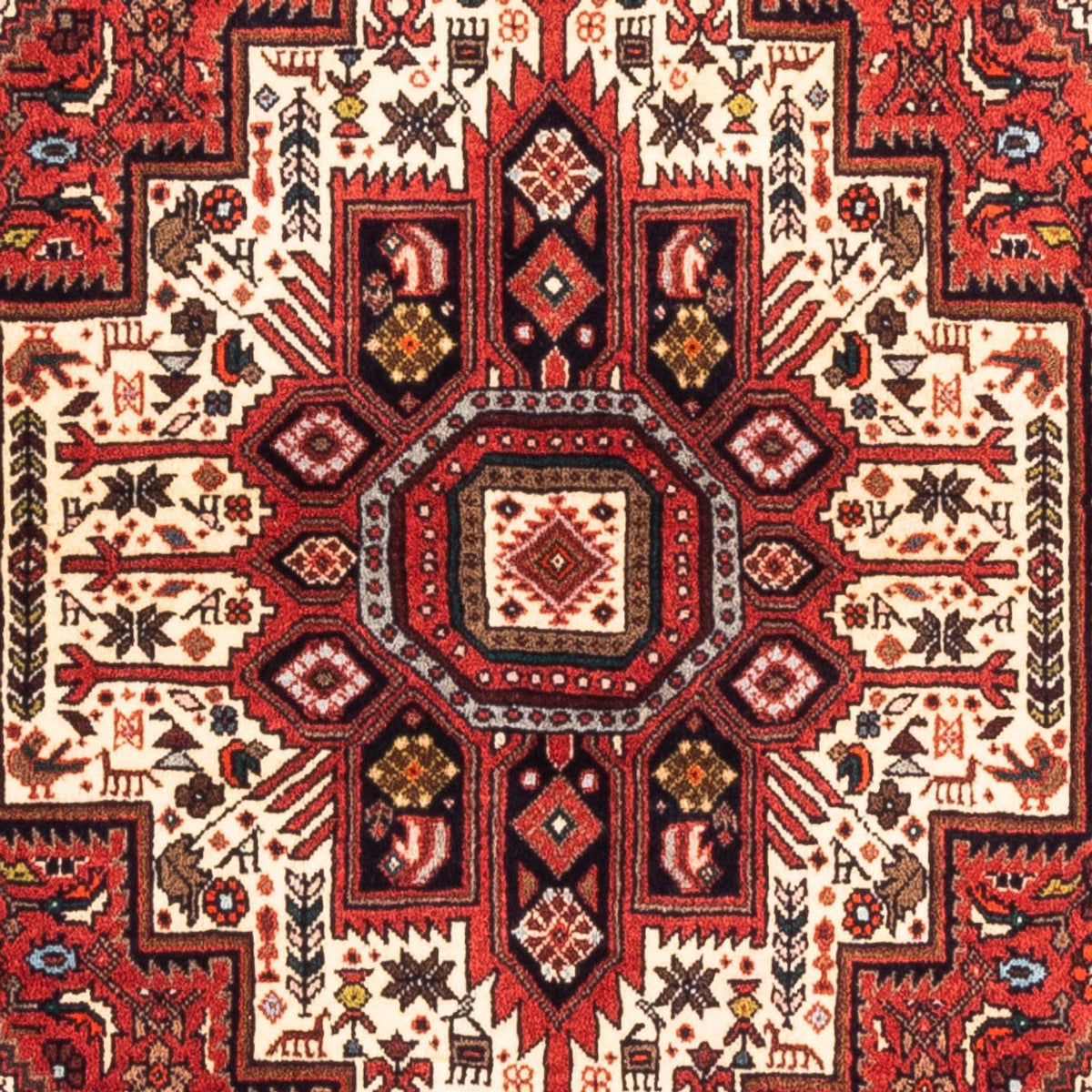 Alfombra persa - Nómada - 159 x 105 cm - beige