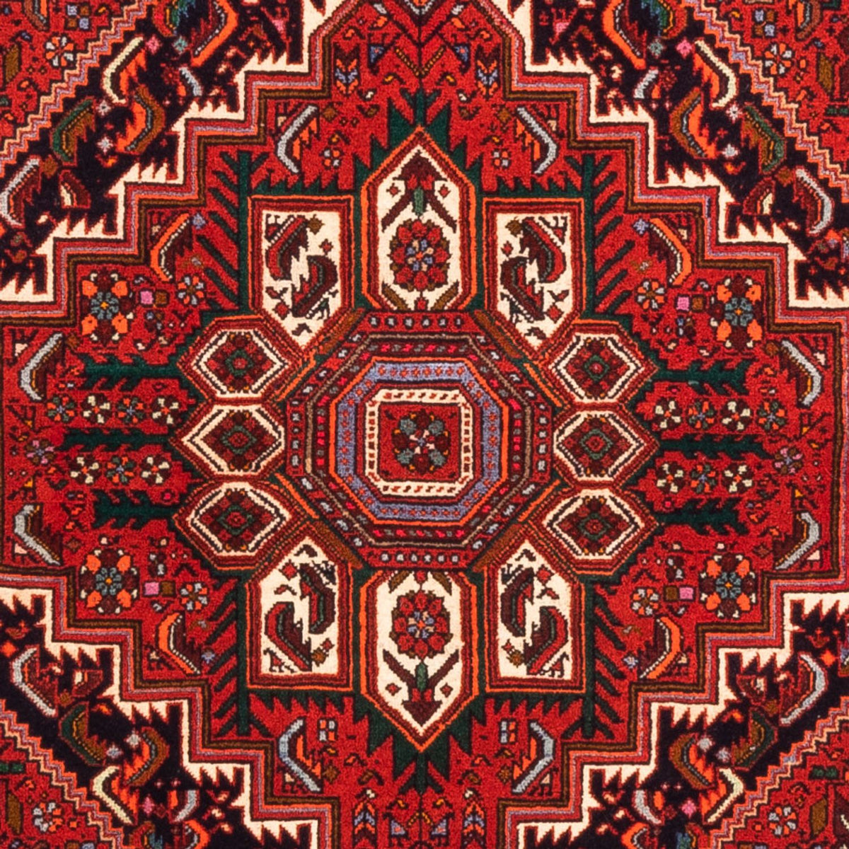 Alfombra persa - Nómada - 143 x 104 cm - rojo