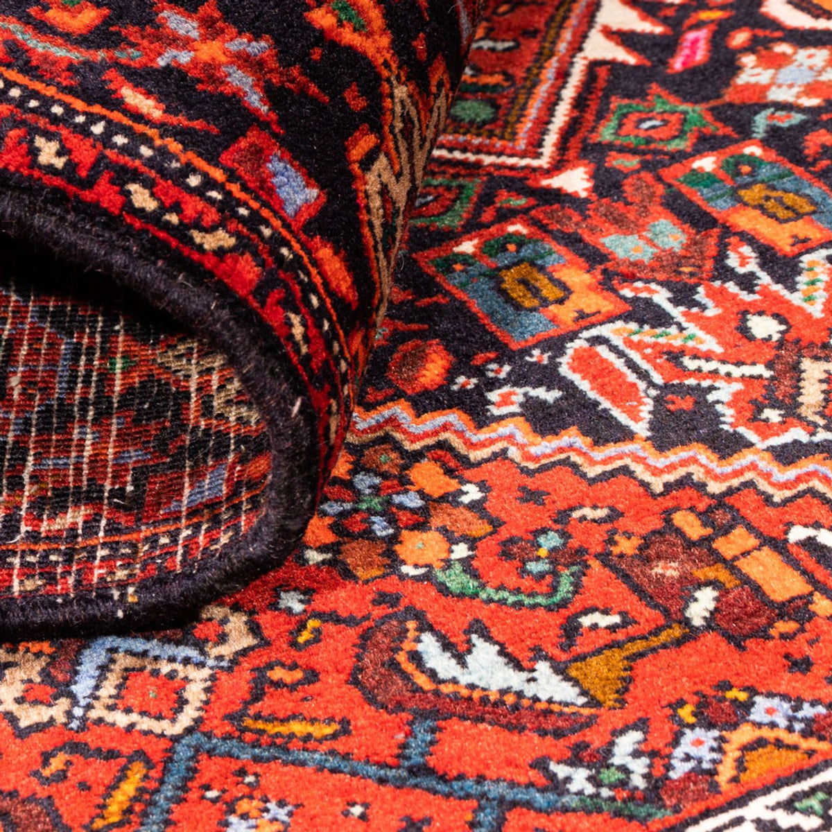 Alfombra persa - Nómada - 143 x 104 cm - rojo