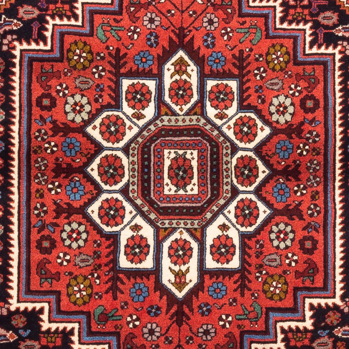 Alfombra persa - Nómada - 145 x 100 cm - rojo