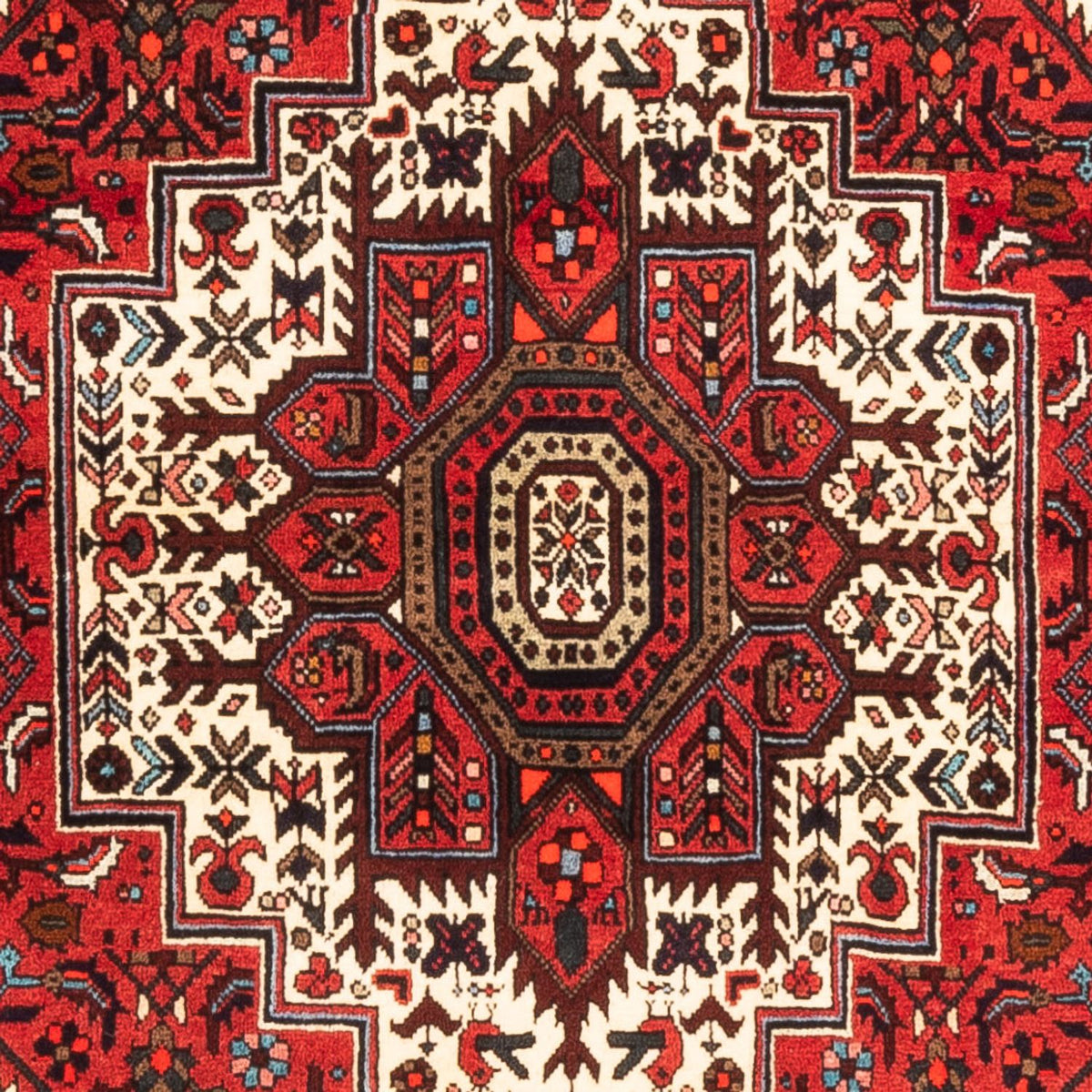Alfombra persa - Nómada - 152 x 101 cm - rojo