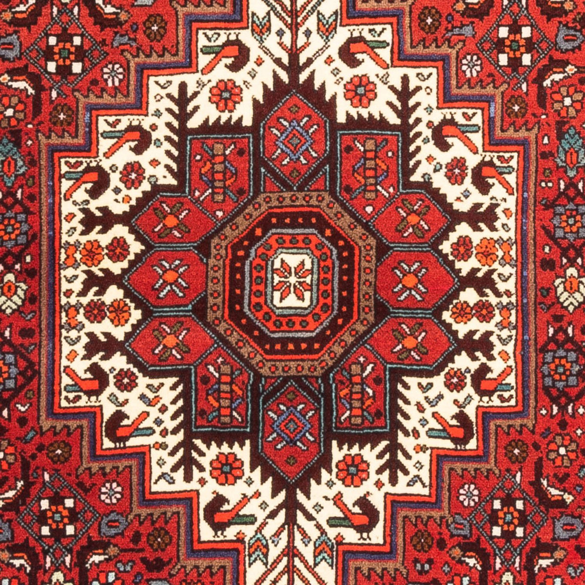 Alfombra persa - Nómada - 160 x 100 cm - rojo