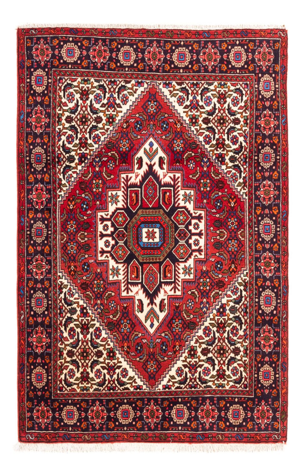Alfombra persa - Nómada - 148 x 100 cm - rojo