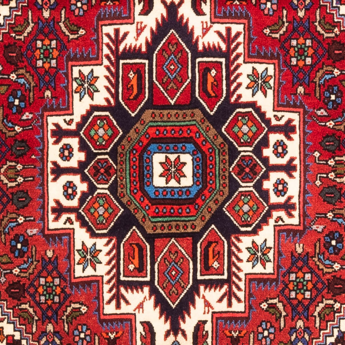 Alfombra persa - Nómada - 148 x 100 cm - rojo