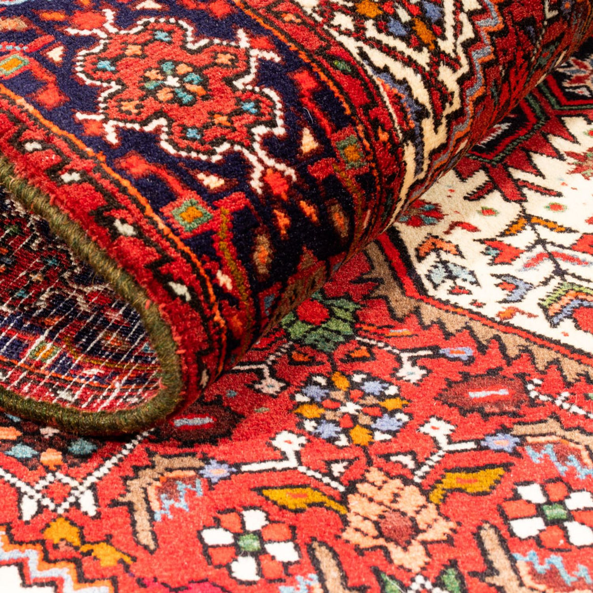 Alfombra persa - Nómada - 147 x 103 cm - rojo