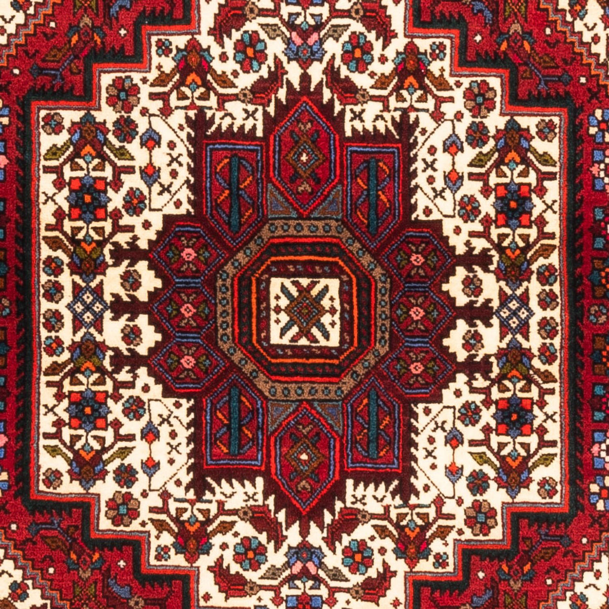 Alfombra persa - Nómada - 155 x 100 cm - rojo