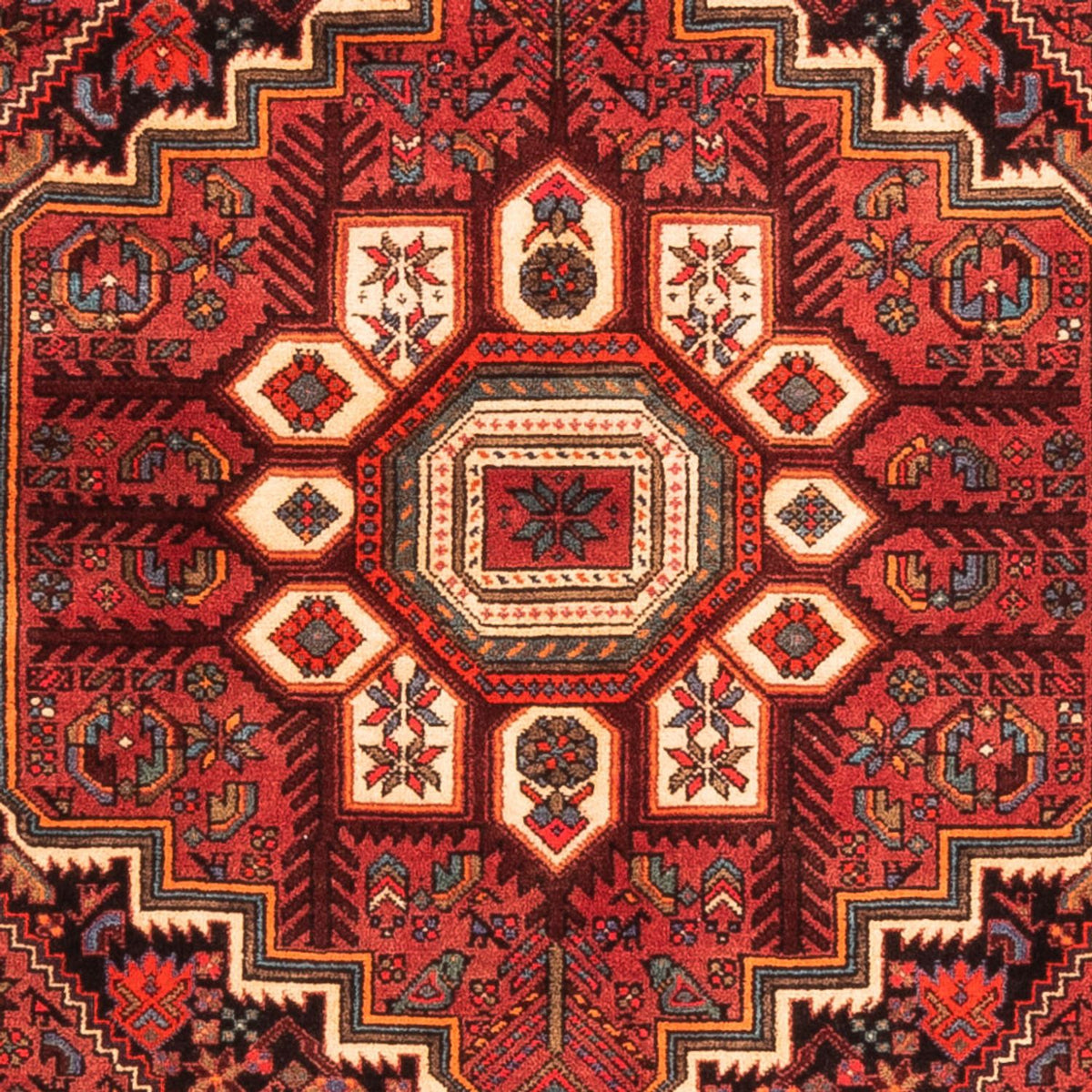 Alfombra persa - Nómada - 146 x 104 cm - rojo