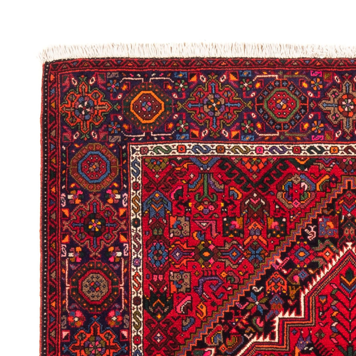 Alfombra persa - Nómada - 144 x 100 cm - rojo