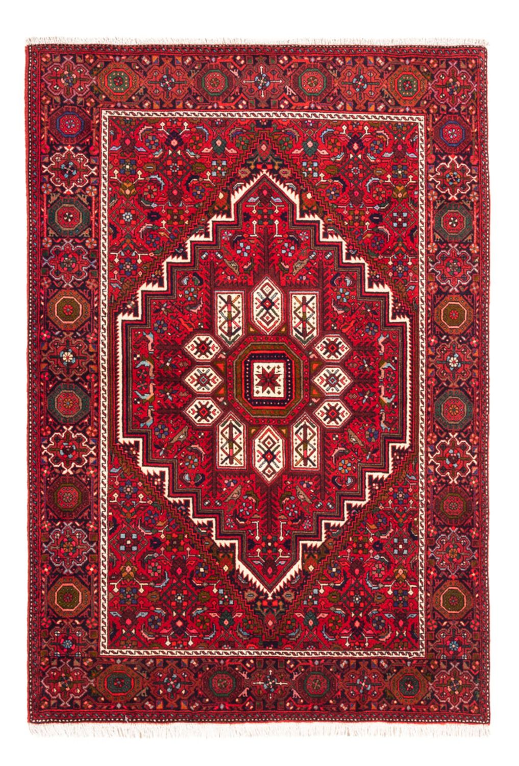 Alfombra persa - Nómada - 145 x 100 cm - rojo