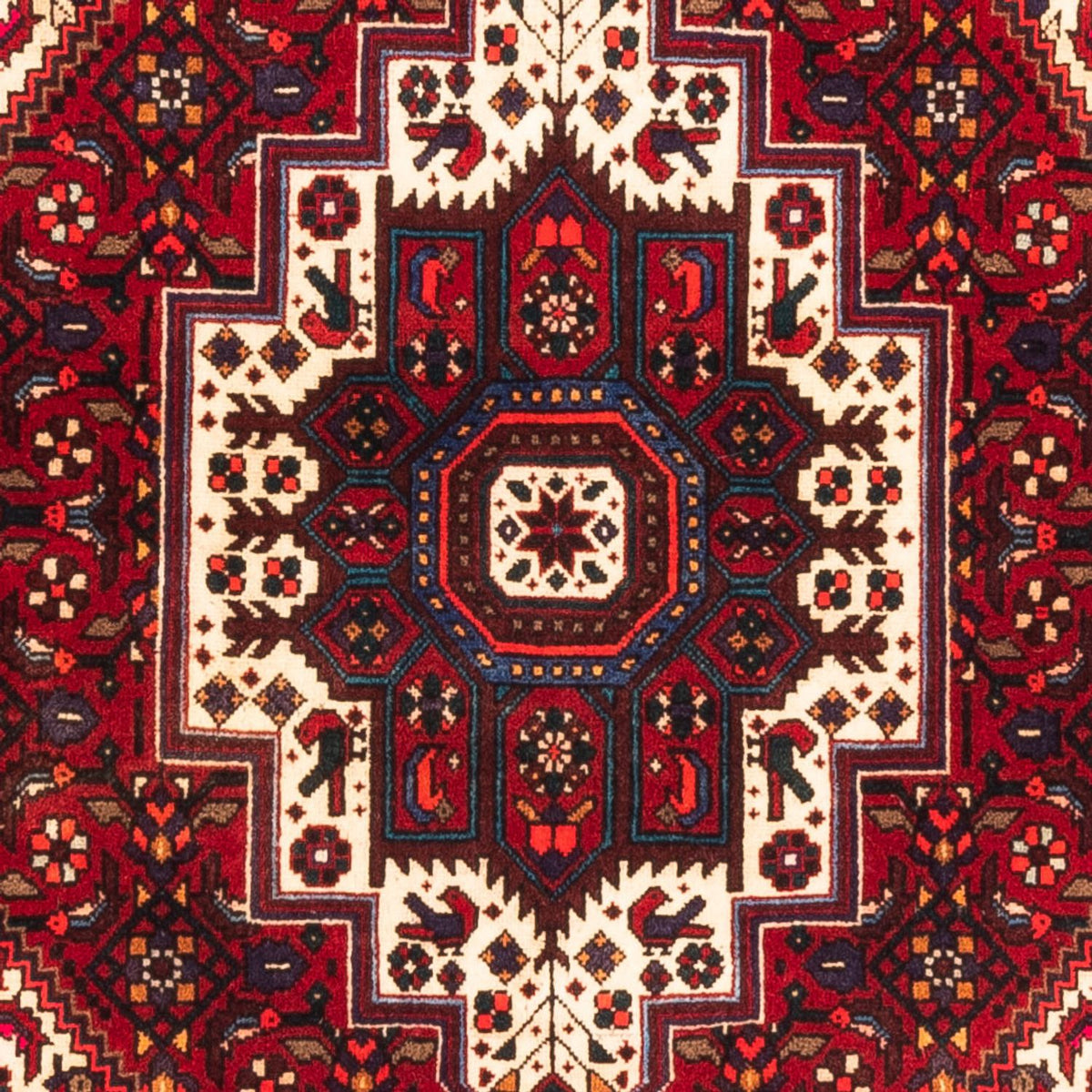 Alfombra persa - Nómada - 146 x 102 cm - rojo