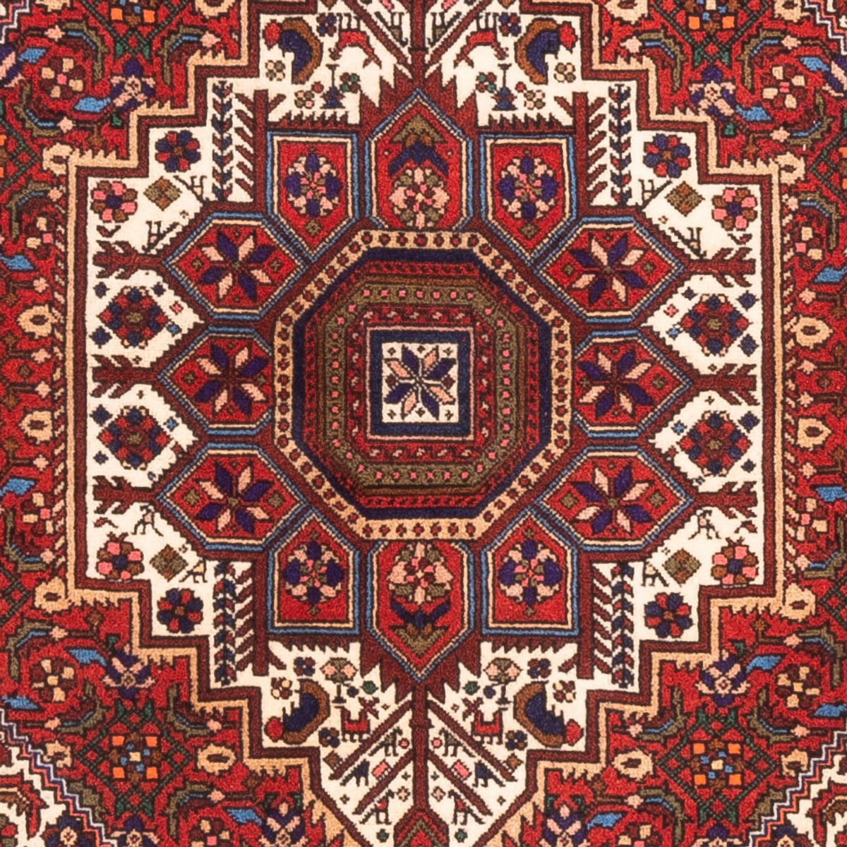 Alfombra persa - Nómada - 148 x 98 cm - rojo