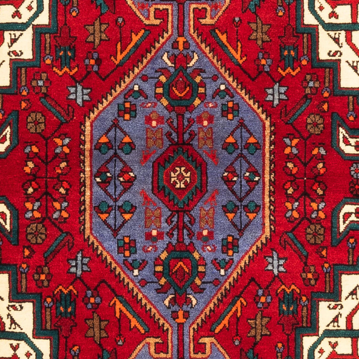 Alfombra persa - Nómada - 148 x 107 cm - rojo