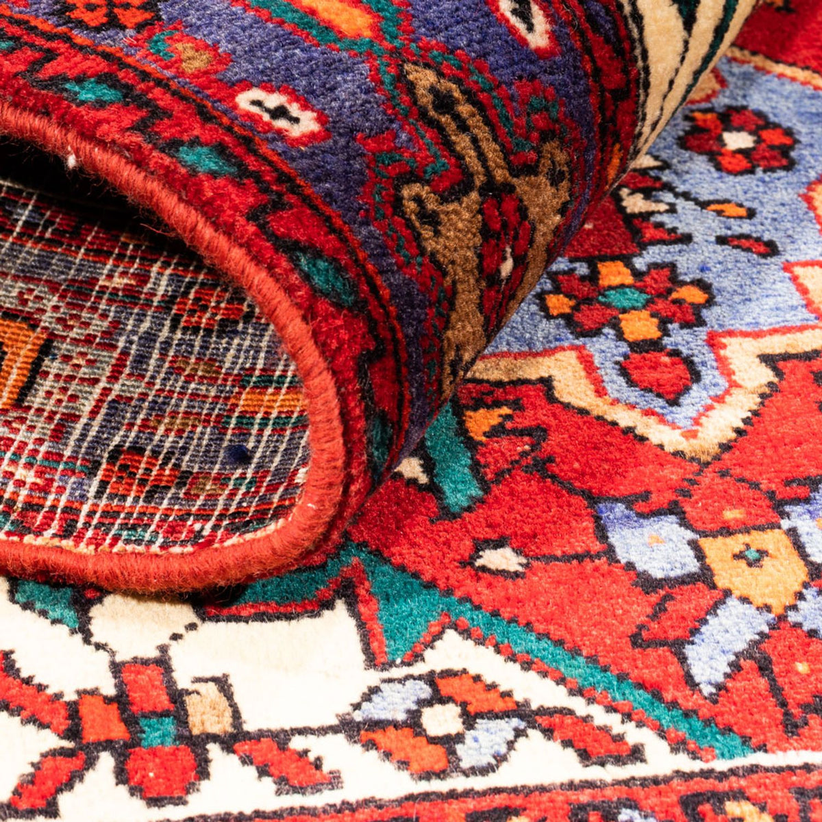 Alfombra persa - Nómada - 148 x 107 cm - rojo