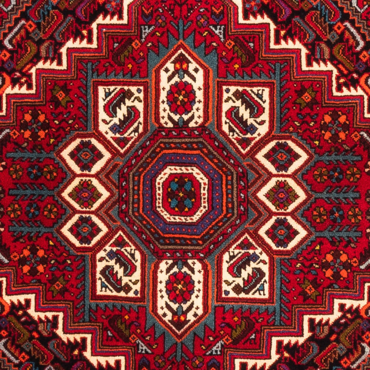Alfombra persa - Nómada - 150 x 101 cm - rojo