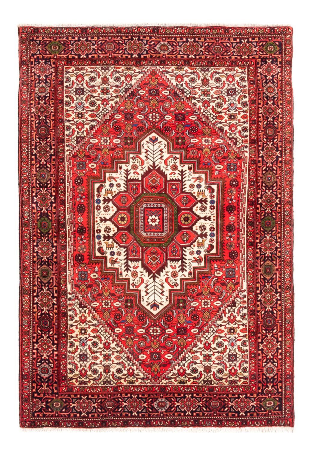 Alfombra persa - Nómada - 147 x 100 cm - rojo