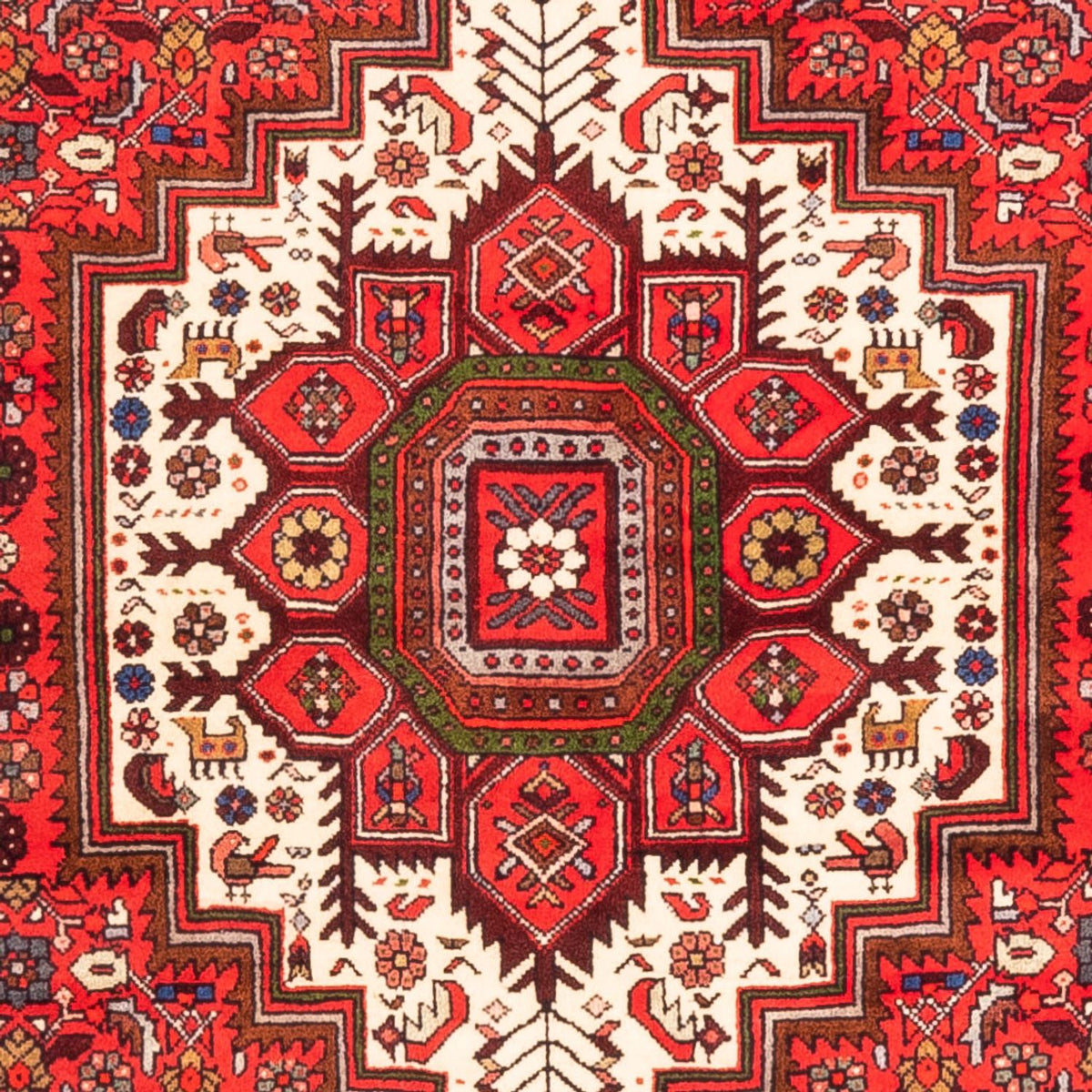Alfombra persa - Nómada - 147 x 100 cm - rojo