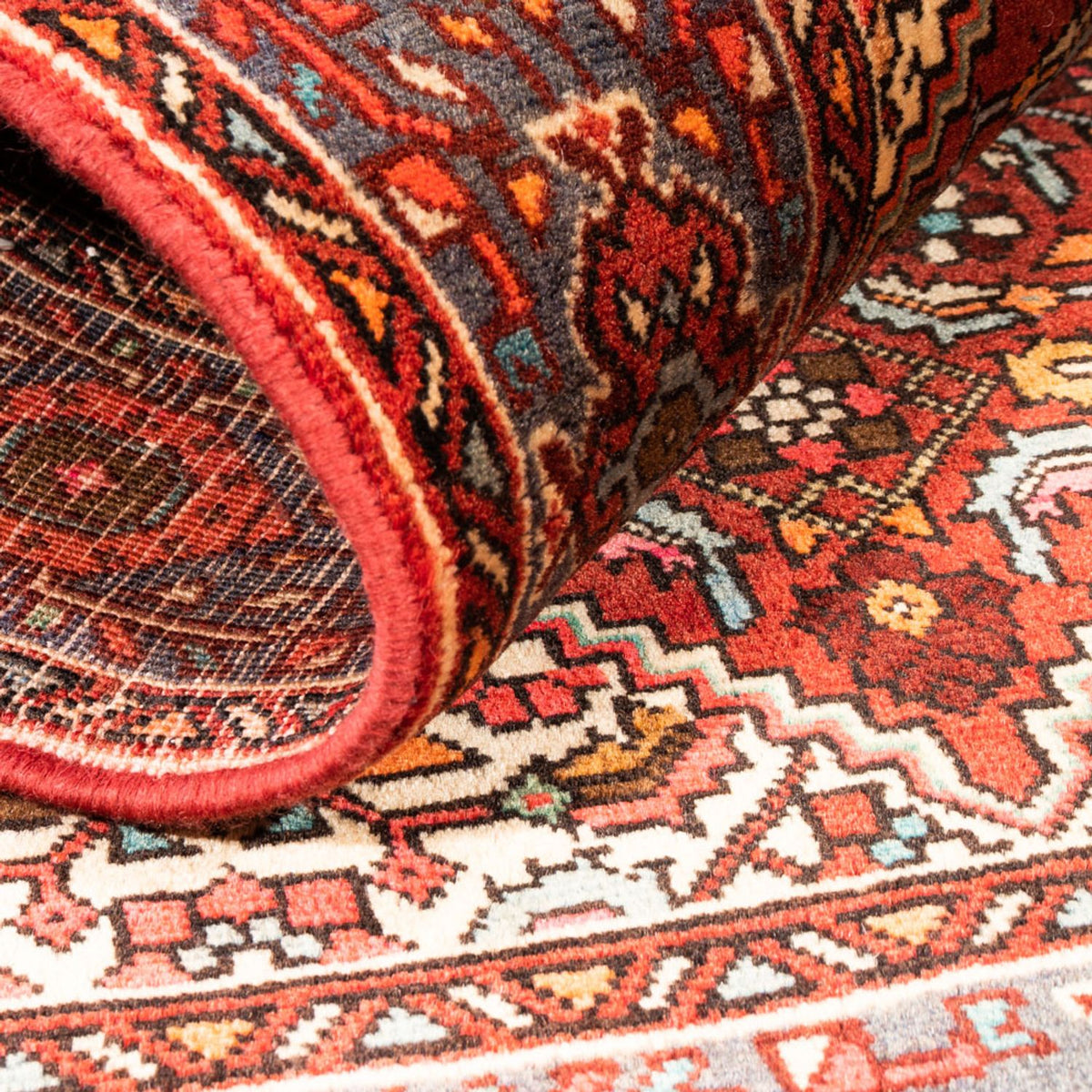 Alfombra persa - Nómada - 148 x 96 cm - rojo