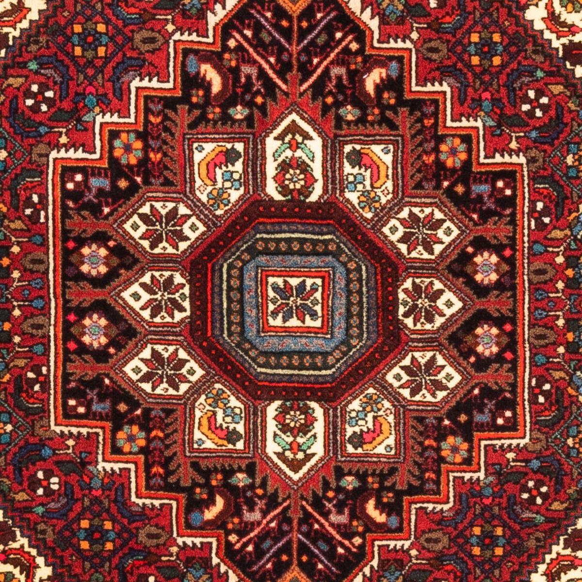 Alfombra persa - Nómada - 150 x 102 cm - rojo