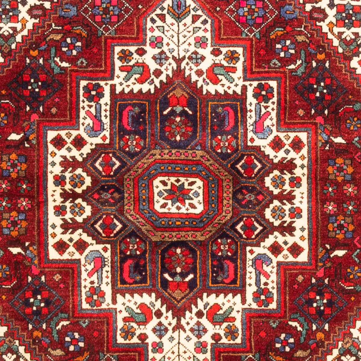 Alfombra persa - Nómada - 147 x 104 cm - rojo