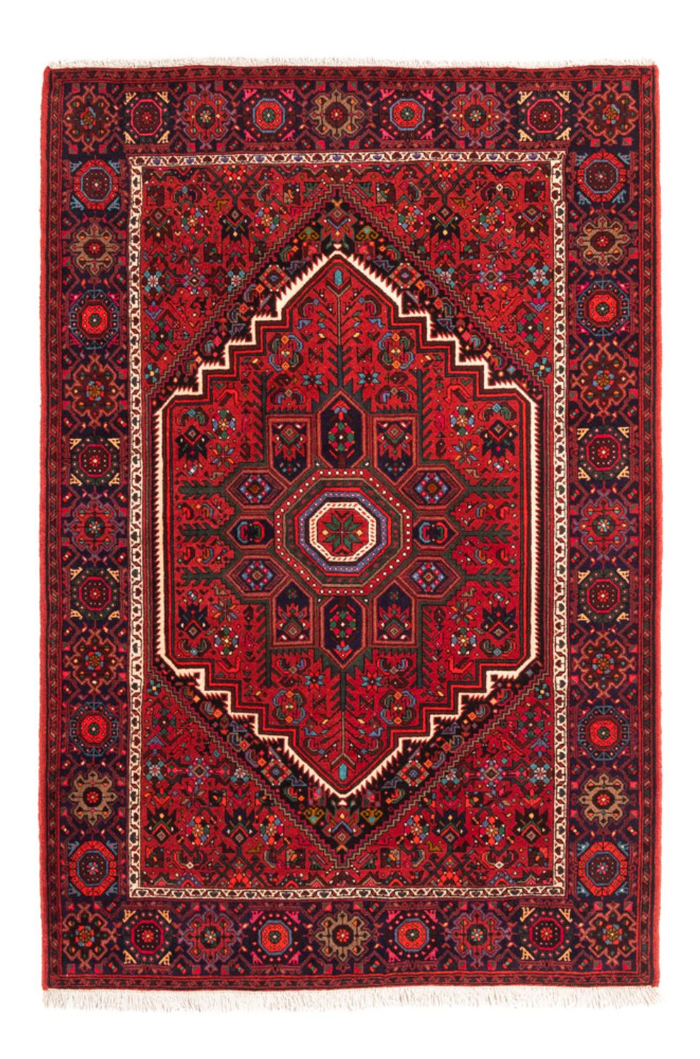 Alfombra persa - Nómada - 150 x 102 cm - rojo