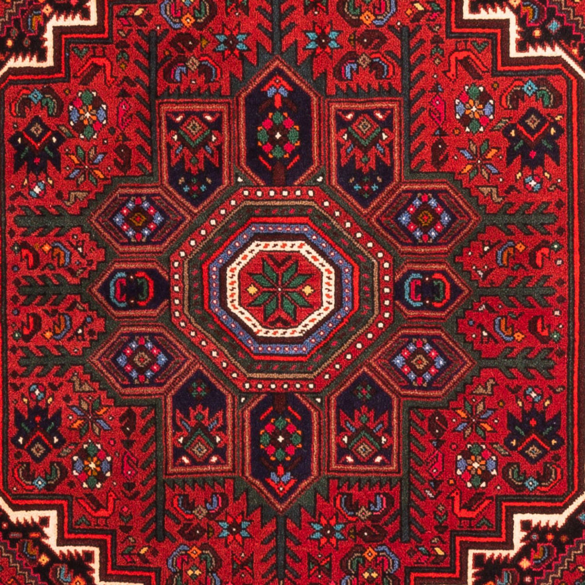 Alfombra persa - Nómada - 150 x 102 cm - rojo