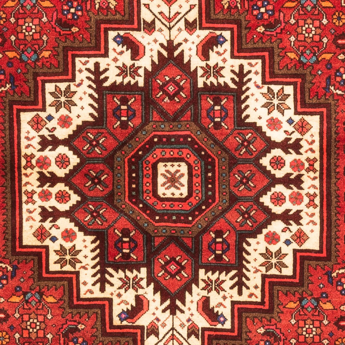 Alfombra persa - Nómada - 146 x 100 cm - rojo