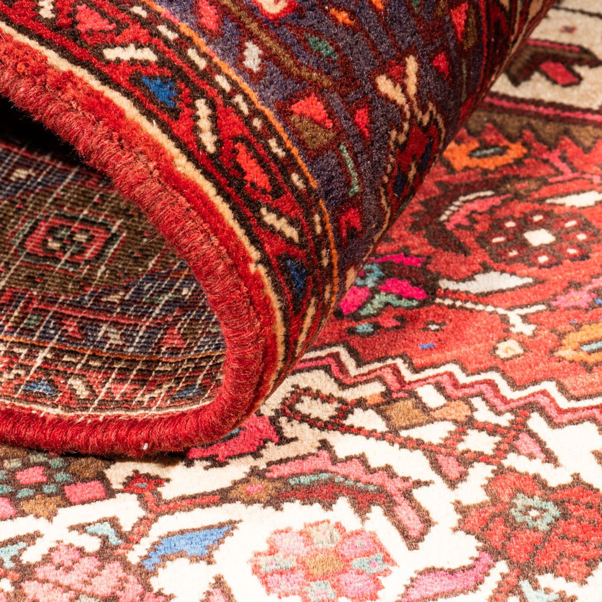 Alfombra persa - Nómada - 146 x 100 cm - rojo