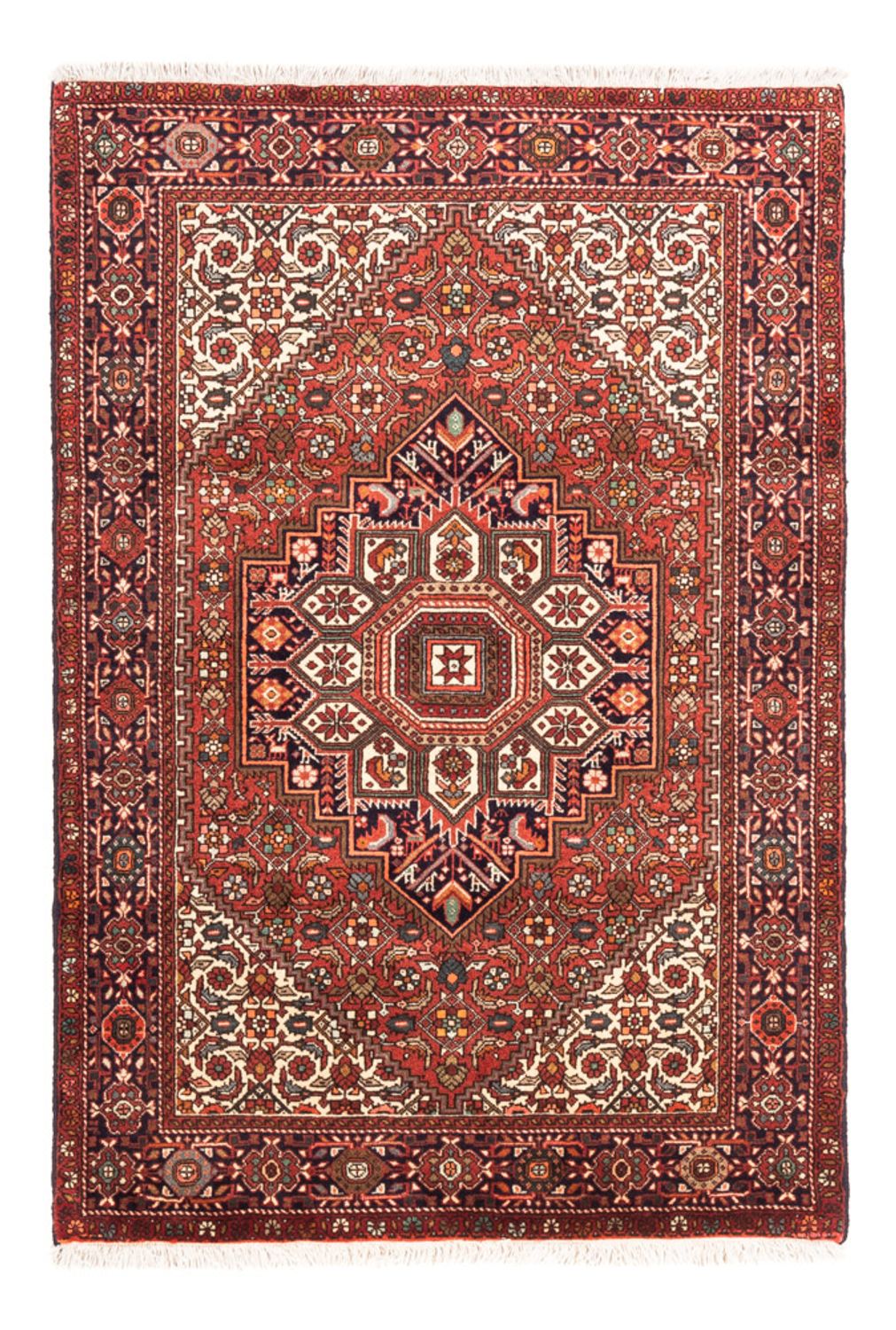 Alfombra persa - Nómada - 145 x 100 cm - rojo