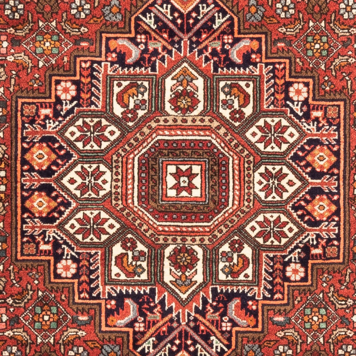 Alfombra persa - Nómada - 145 x 100 cm - rojo