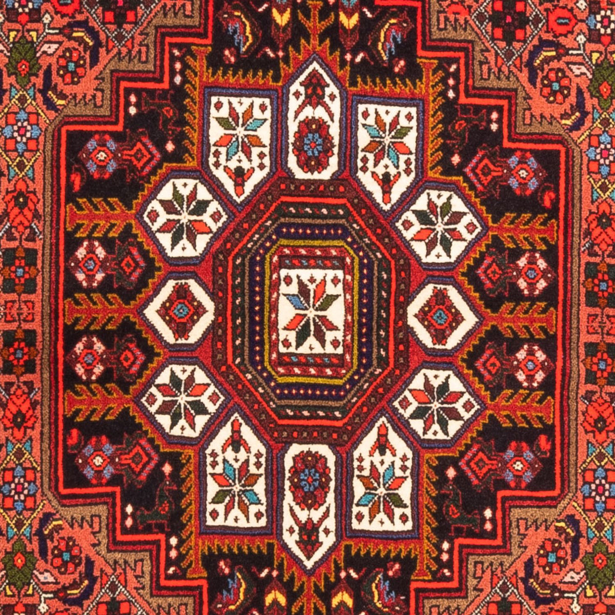 Alfombra persa - Nómada - 146 x 100 cm - rojo