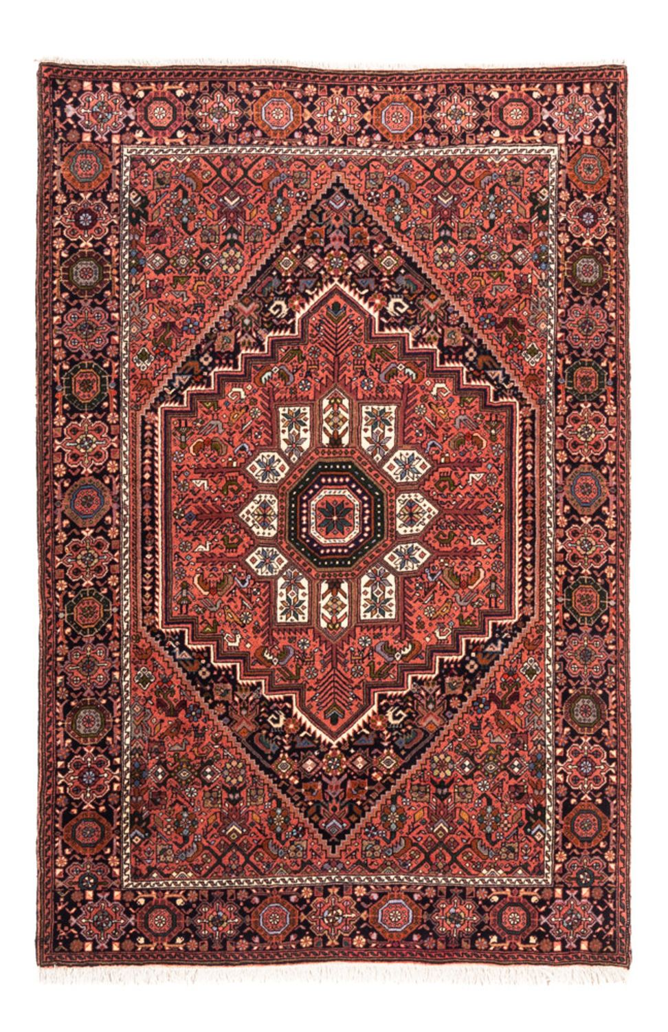 Alfombra persa - Nómada - 147 x 100 cm - rojo