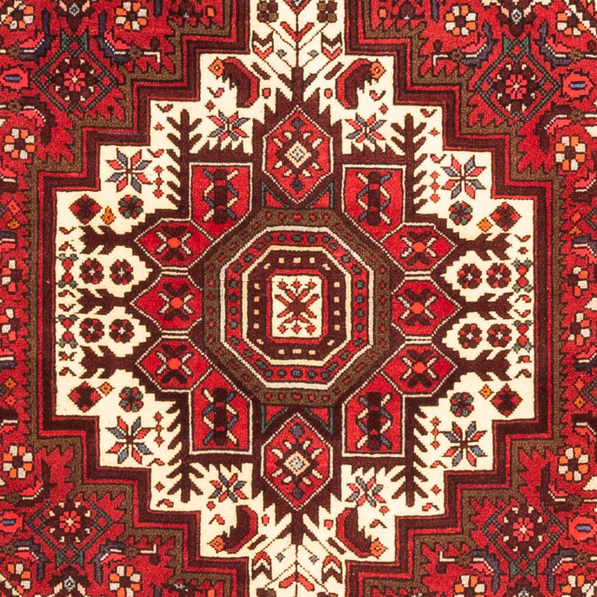 Alfombra persa - Nómada - 148 x 100 cm - rojo