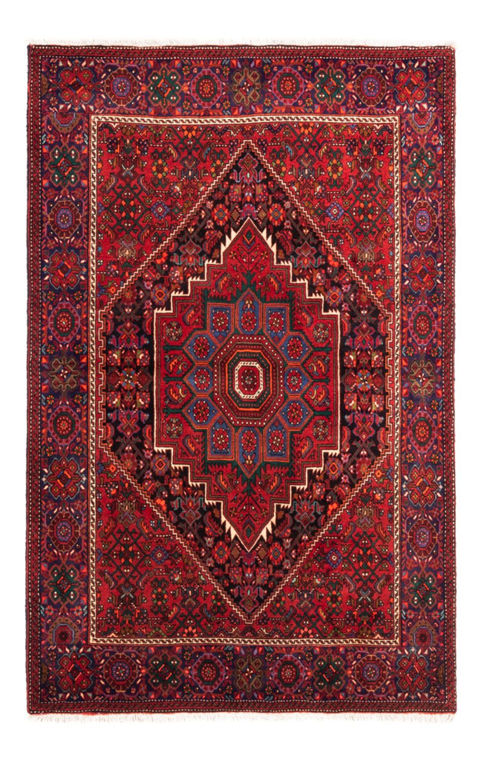 Alfombra persa - Nómada - 155 x 102 cm - rojo