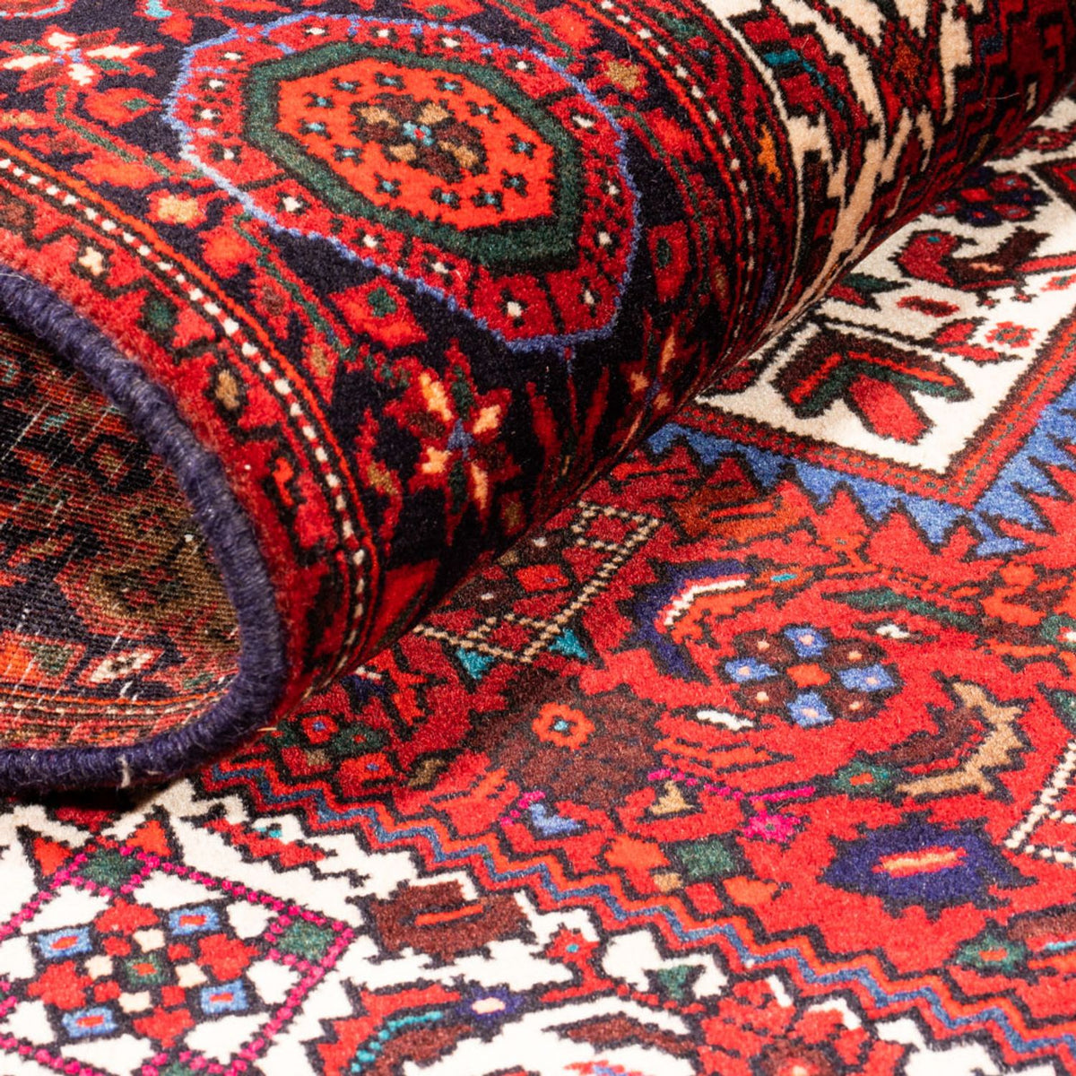 Alfombra persa - Nómada - 156 x 103 cm - rojo