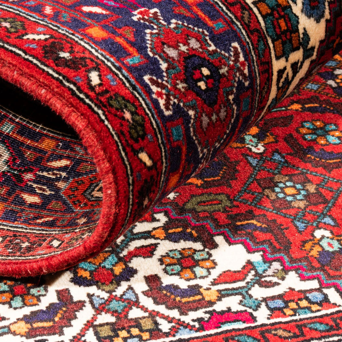 Alfombra persa - Nómada - 155 x 100 cm - rojo