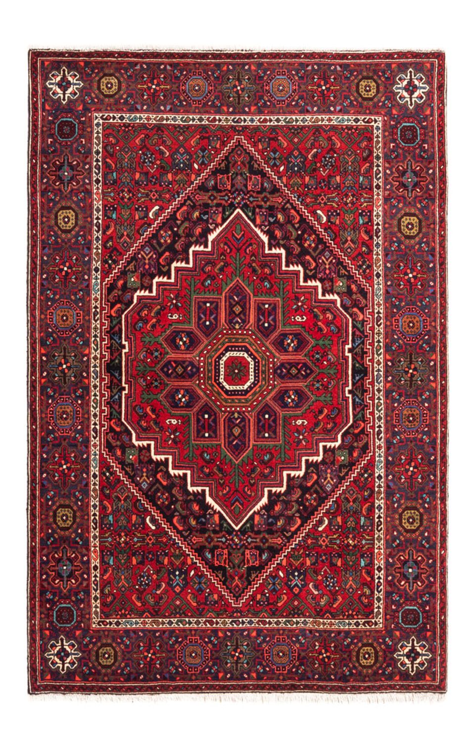 Alfombra persa - Nómada - 150 x 102 cm - rojo