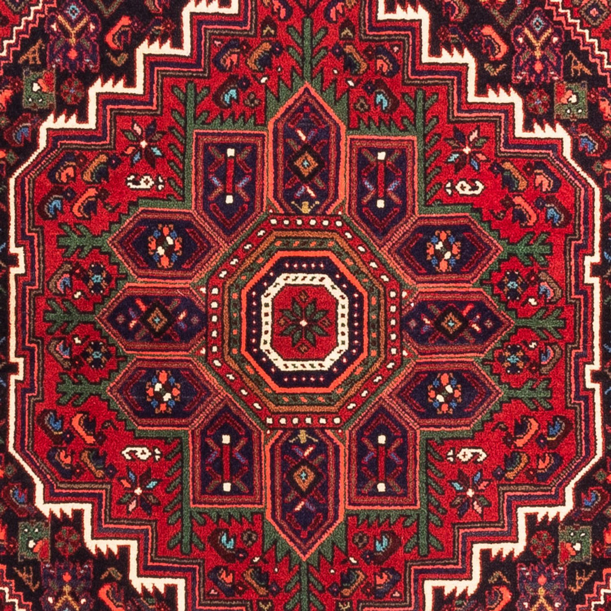 Alfombra persa - Nómada - 150 x 102 cm - rojo