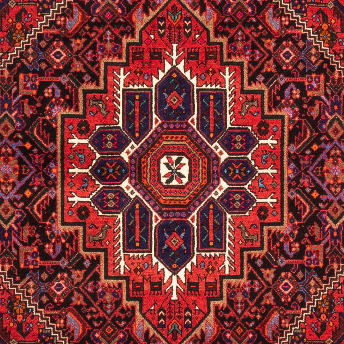 Alfombra persa - Nómada - 148 x 102 cm - rojo