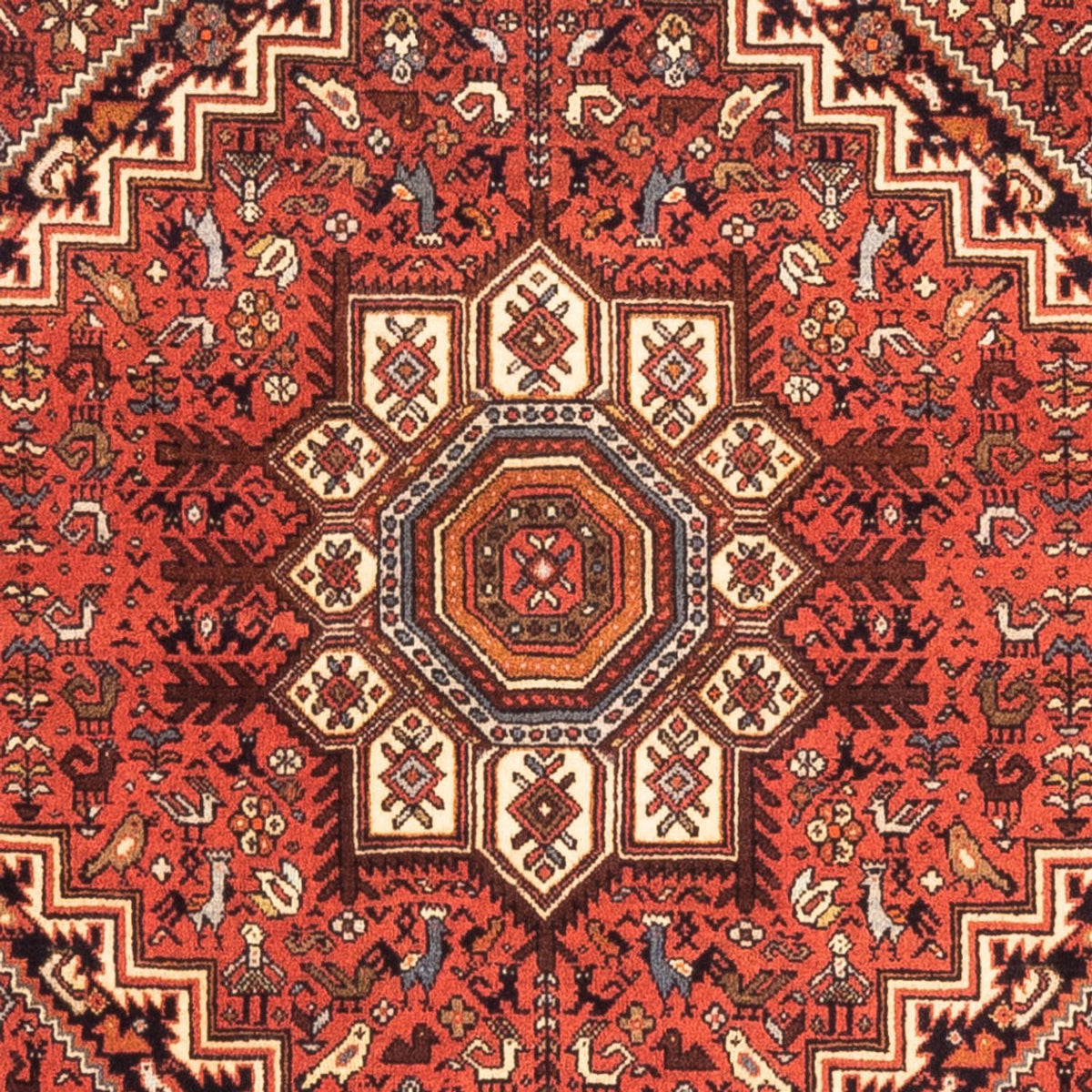 Alfombra persa - Nómada - 143 x 103 cm - rojo
