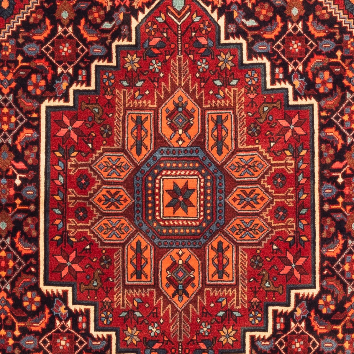 Alfombra persa - Nómada - 154 x 103 cm - rojo