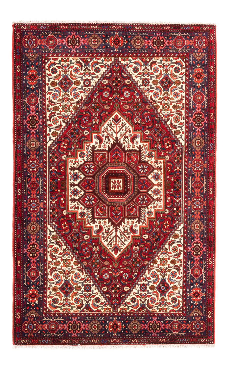 Alfombra persa - Nómada - 155 x 100 cm - rojo