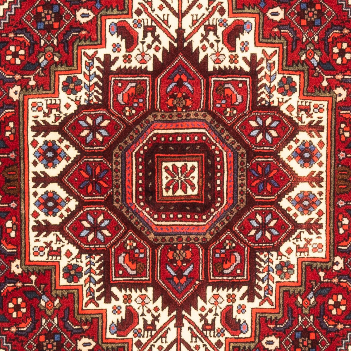 Alfombra persa - Nómada - 155 x 100 cm - rojo