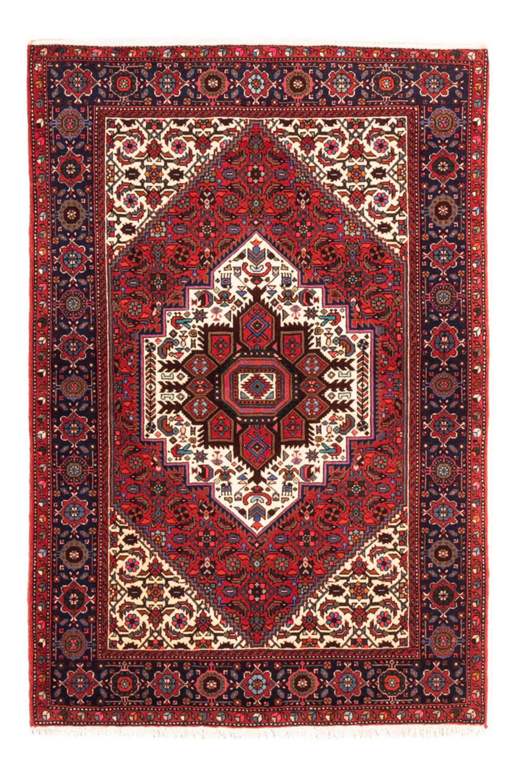 Alfombra persa - Nómada - 147 x 100 cm - rojo