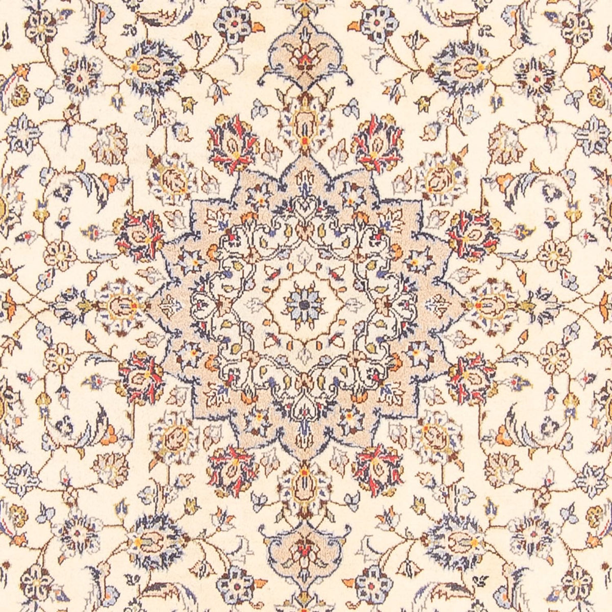 Alfombra persa - Keshan - 274 x 197 cm - crema