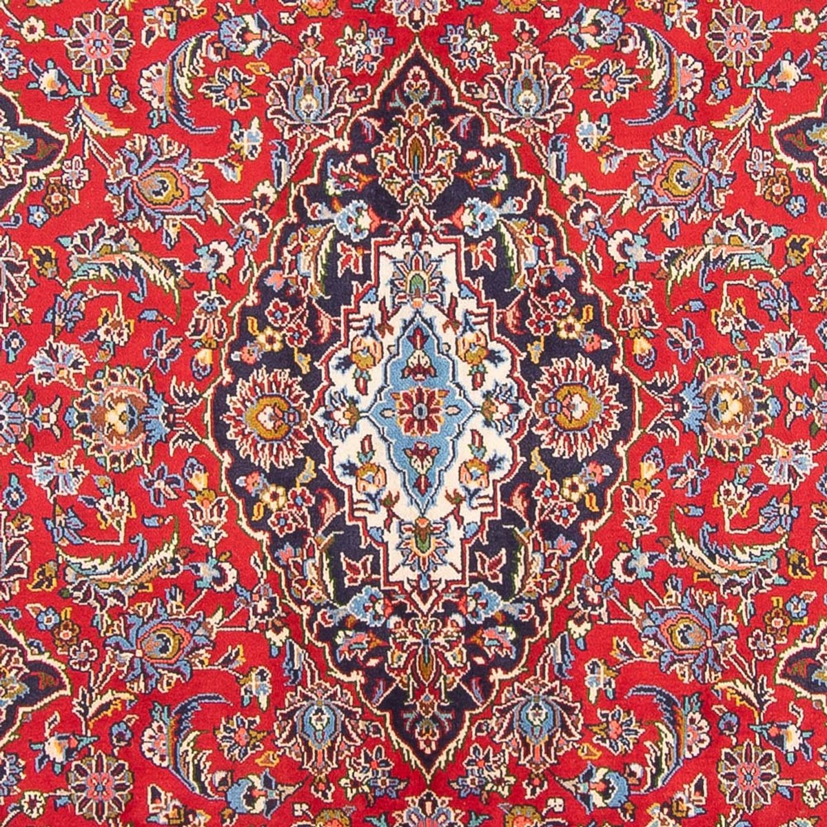 Alfombra persa - Keshan - 302 x 190 cm - rojo