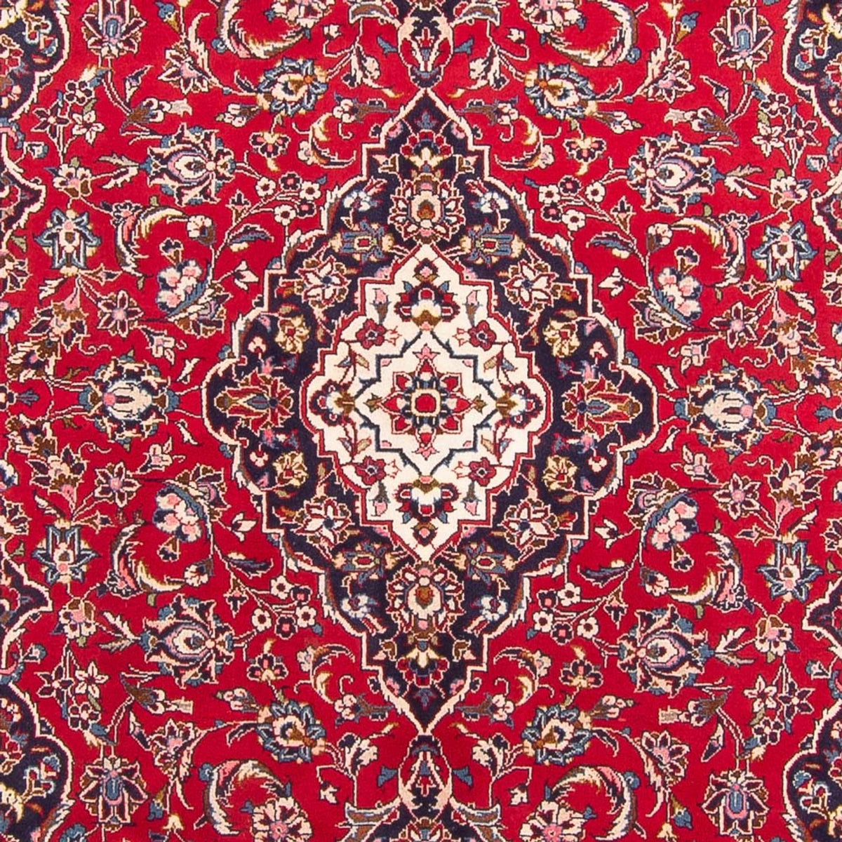 Alfombra persa - Keshan - 296 x 194 cm - rojo
