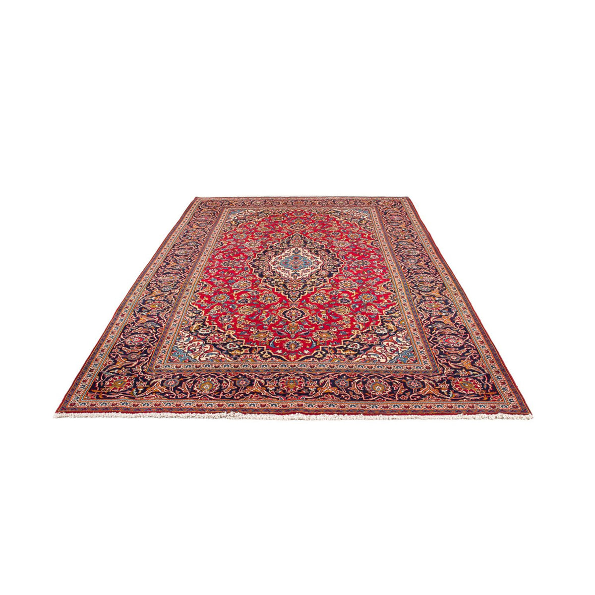 Alfombra persa - Keshan - 297 x 194 cm - rojo